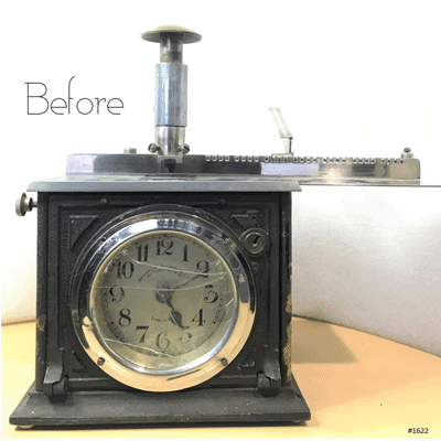 Antique Industrial Time Stamp Clock | eXibit collection