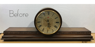 Vintage Frontier Battery Mantel Clock | eXibit collection