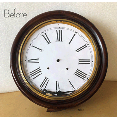Antique Round Station Wall Clock | eXibit collection