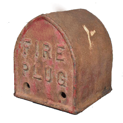 Vintage Cast Iron Fire Plug Post Top | eXibit collection