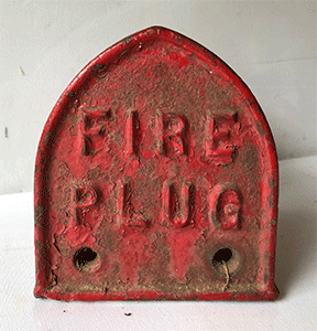 Original Vintage Cast Iron Fire Hydrant Plug Post Top Marker  | Adelaide Clocks