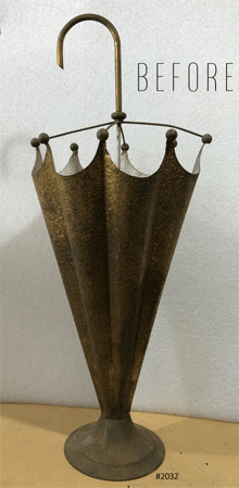 Vintage Brass Umbrella / Cane Stand | eXibit collection