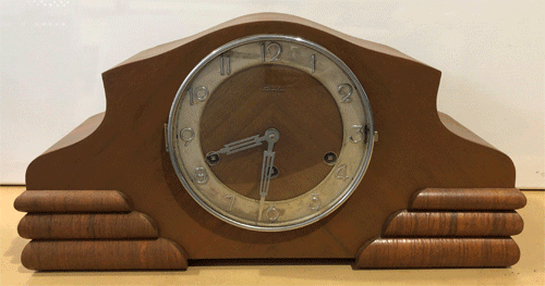 Vintage Westminster Unicorn F.H.S. Hammer Chime Mantel Clock | eXibit collection