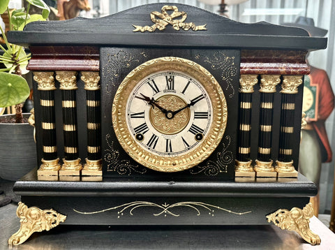 Antique Sessions Bell Chime Mantel Clock | Adelaide Clocks