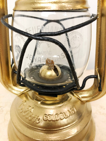 Vintage COLTON Goldblast Brass Miners Lamp | eXibit collection
