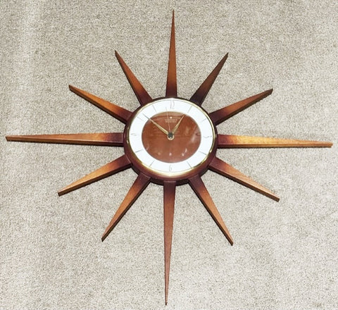 Vintage Junghans Starburst Wall Clock | eXibit collection