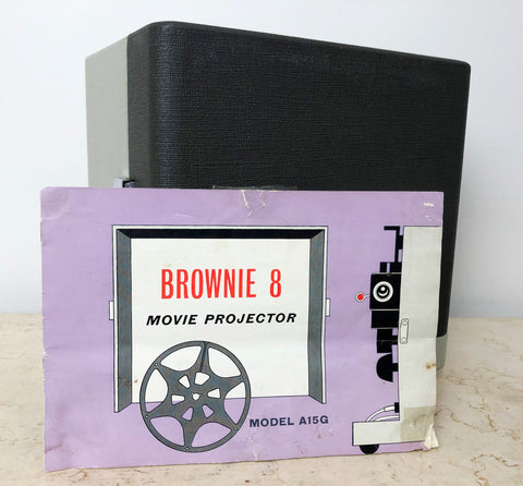 Vintage BROWNIE 8 Kodak A-15G Movie Projector | eXibit collection