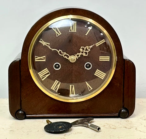 Vintage Smiths Enfield Hammer on coil Chime Mantel Clock | Adelaide Clocks