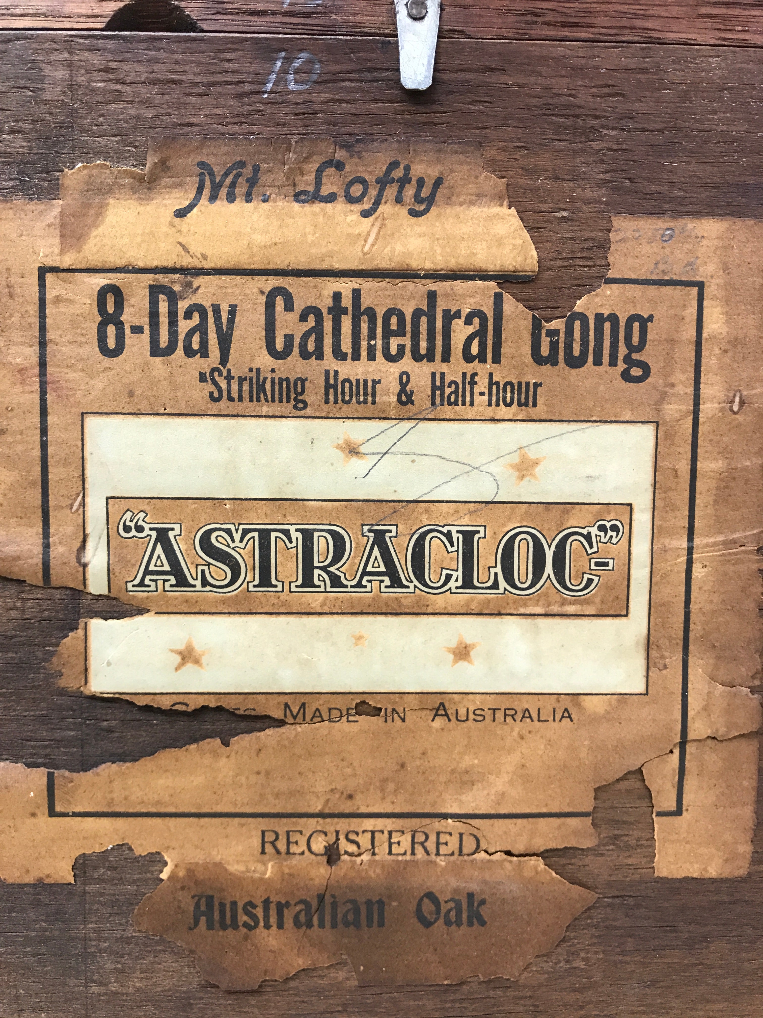 Antique Astracloc Australian Mantel Clock | eXibit collection