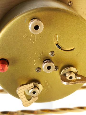 Vintage Brass WEHRLE German Alarm Desk Clock | eXibit collection