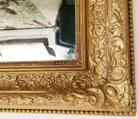 HUGE Vintage Ornate Wall Mirror | eXibit collection