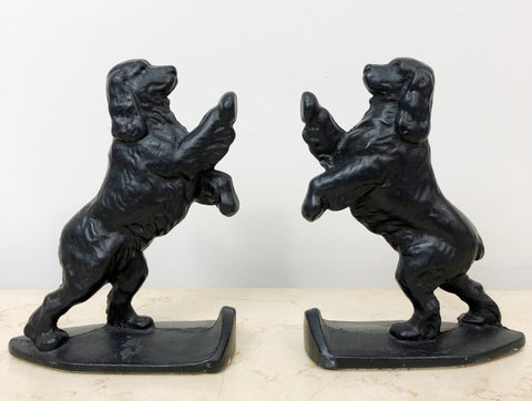 Vintage Spaniel Bookends | Adelaide Clocks