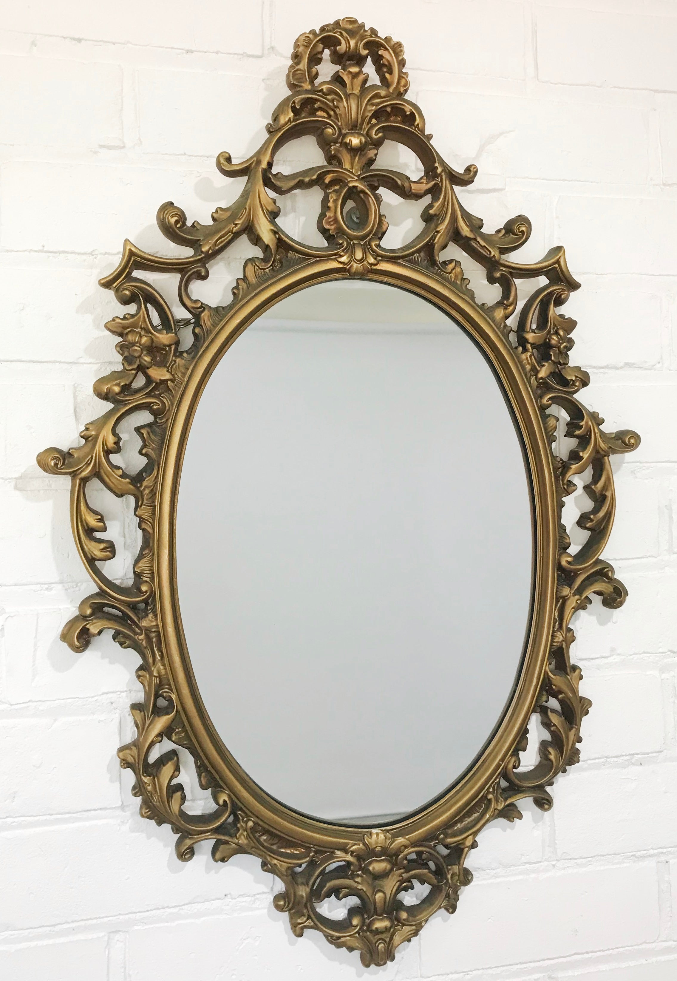 Vintage Ornate Gilt Gold Wall Mirror | eXibit collection