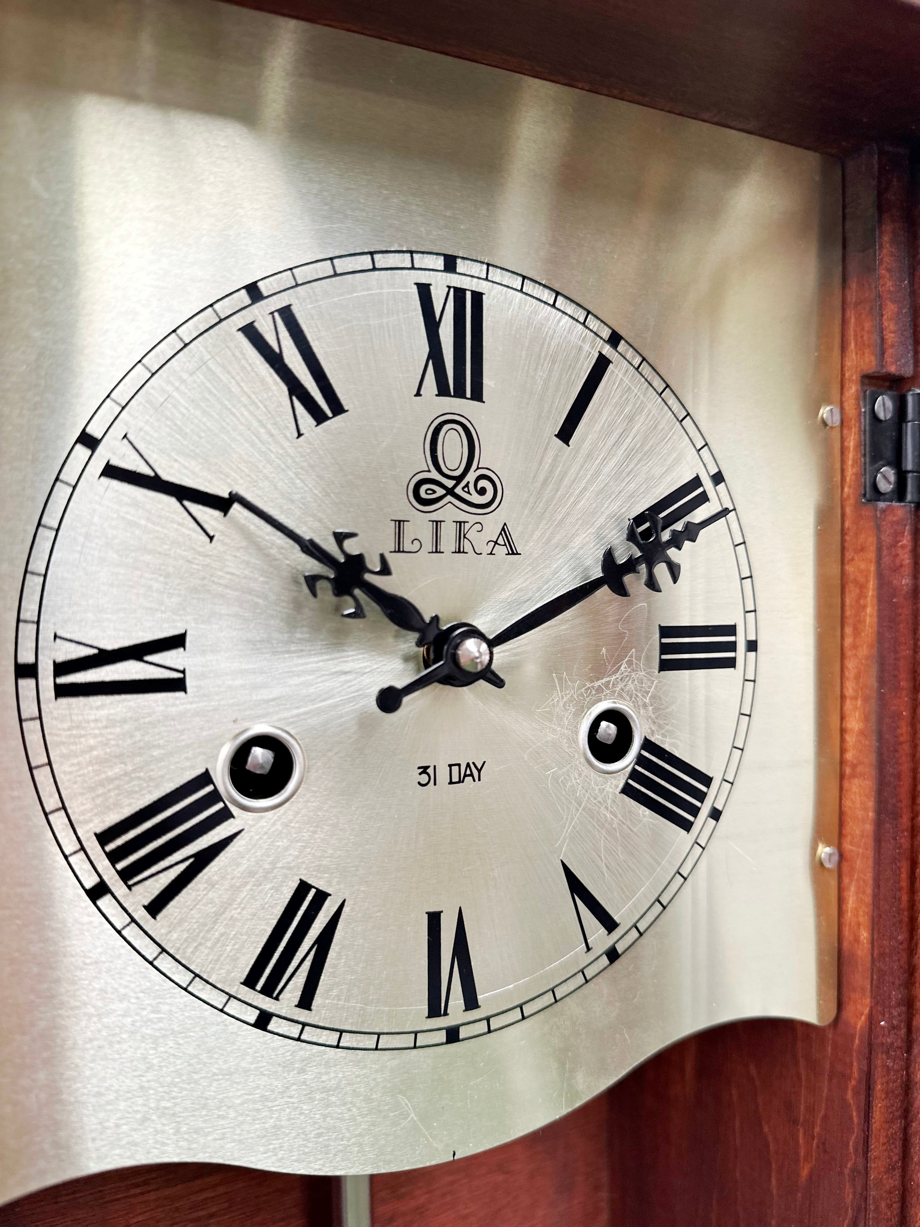 Vintage LIKA 31x Day Hammer Chime Wall Clock | Adelaide Clocks