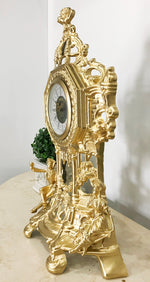 Vintage Figural West German Mantel Clock | eXibit Collection