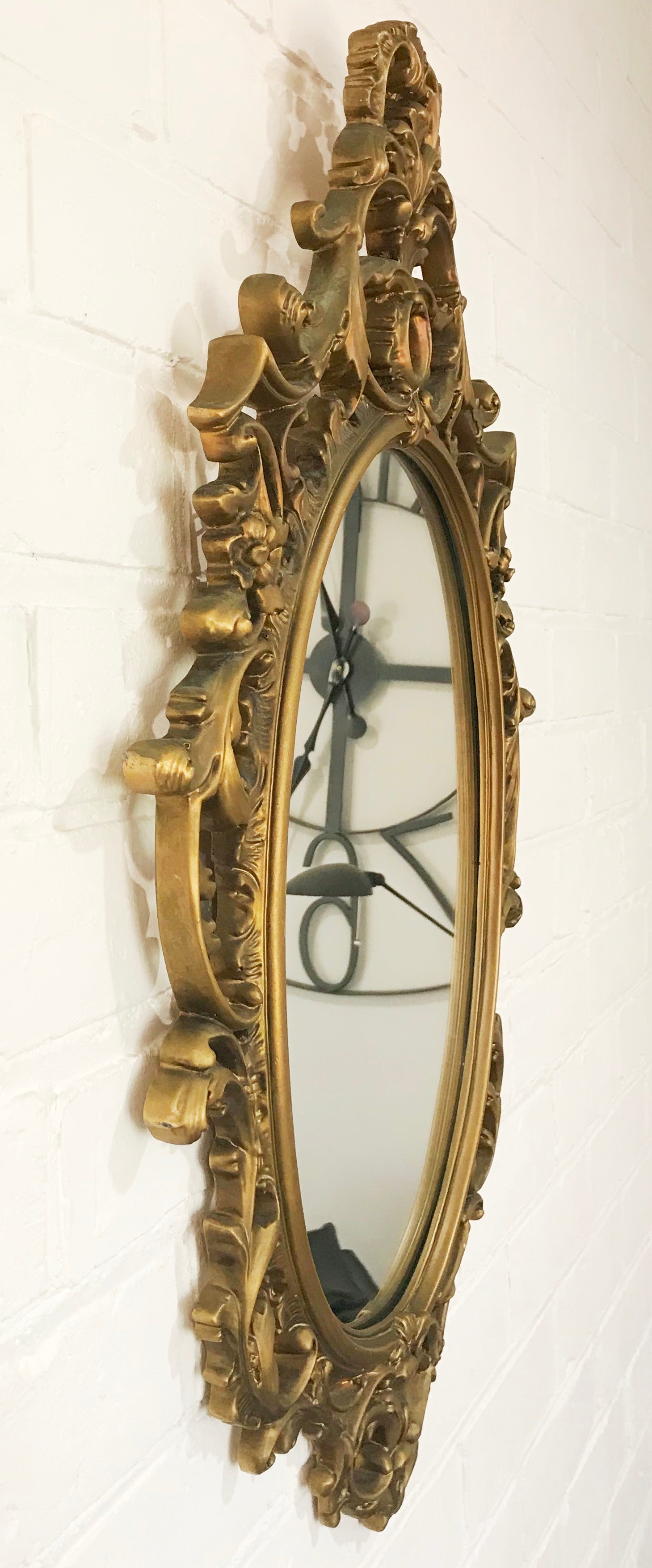 Original Vintage Ornate Gold Mirror | eXibit collection