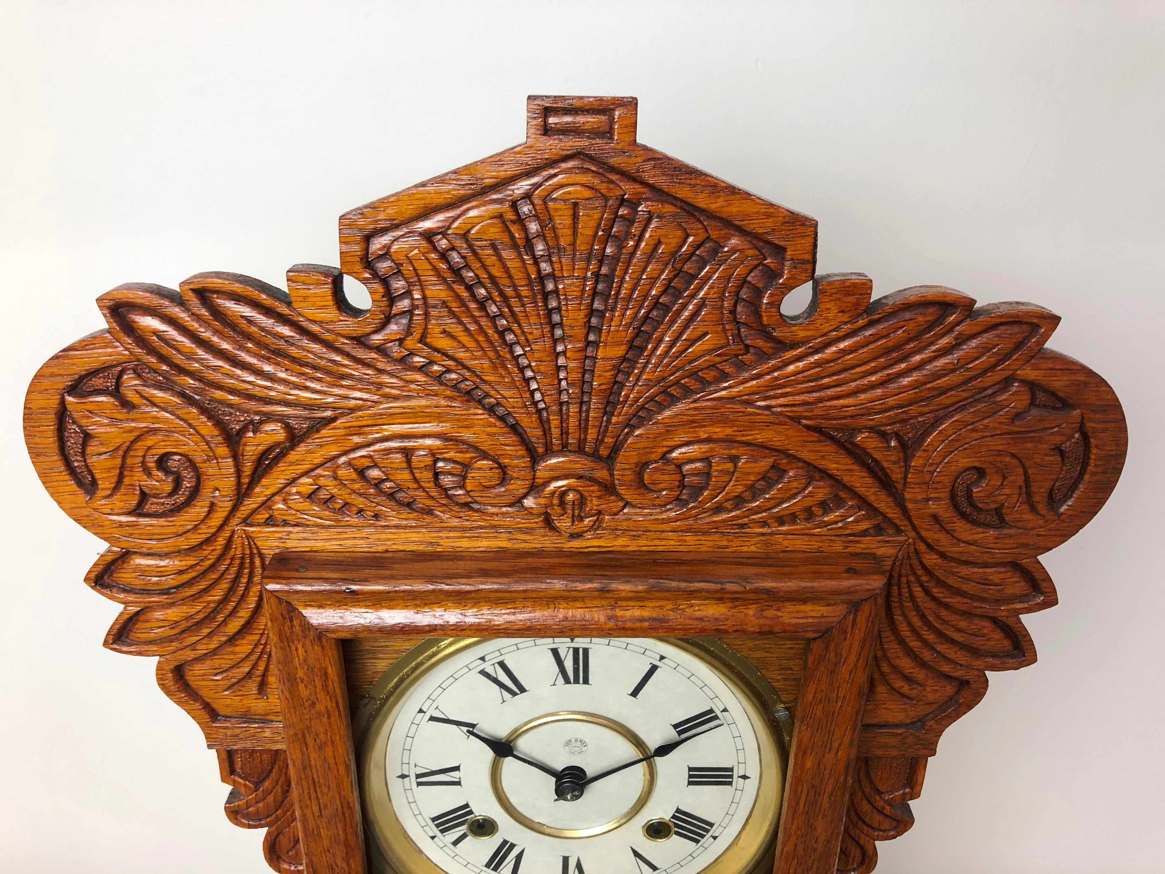 Antique NEW HAVEN Cottage Mantel Clock EXibit Collection   IMG 9716 