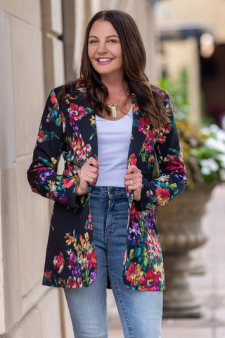 Flower Oversized Blazer