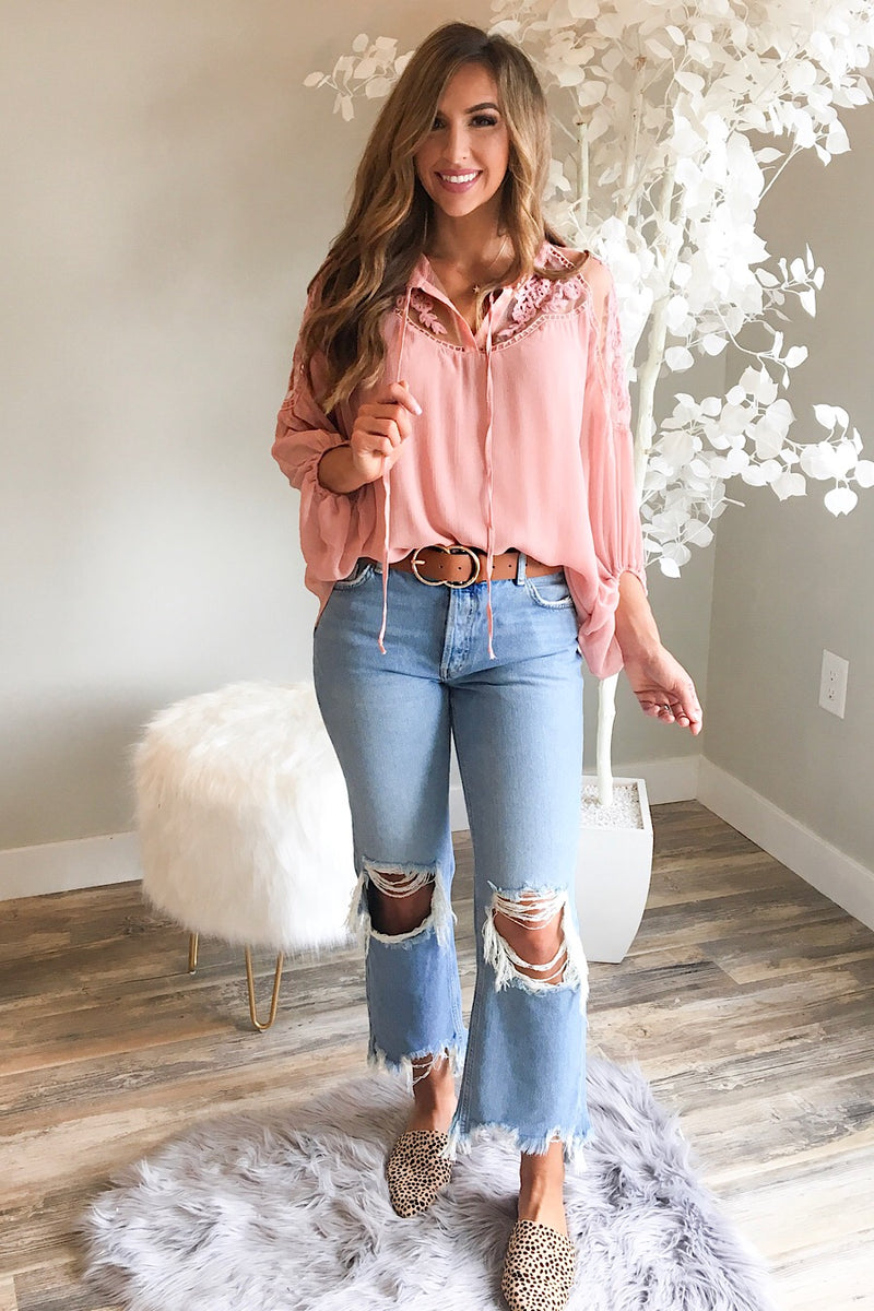 maggie straight jean in light denim