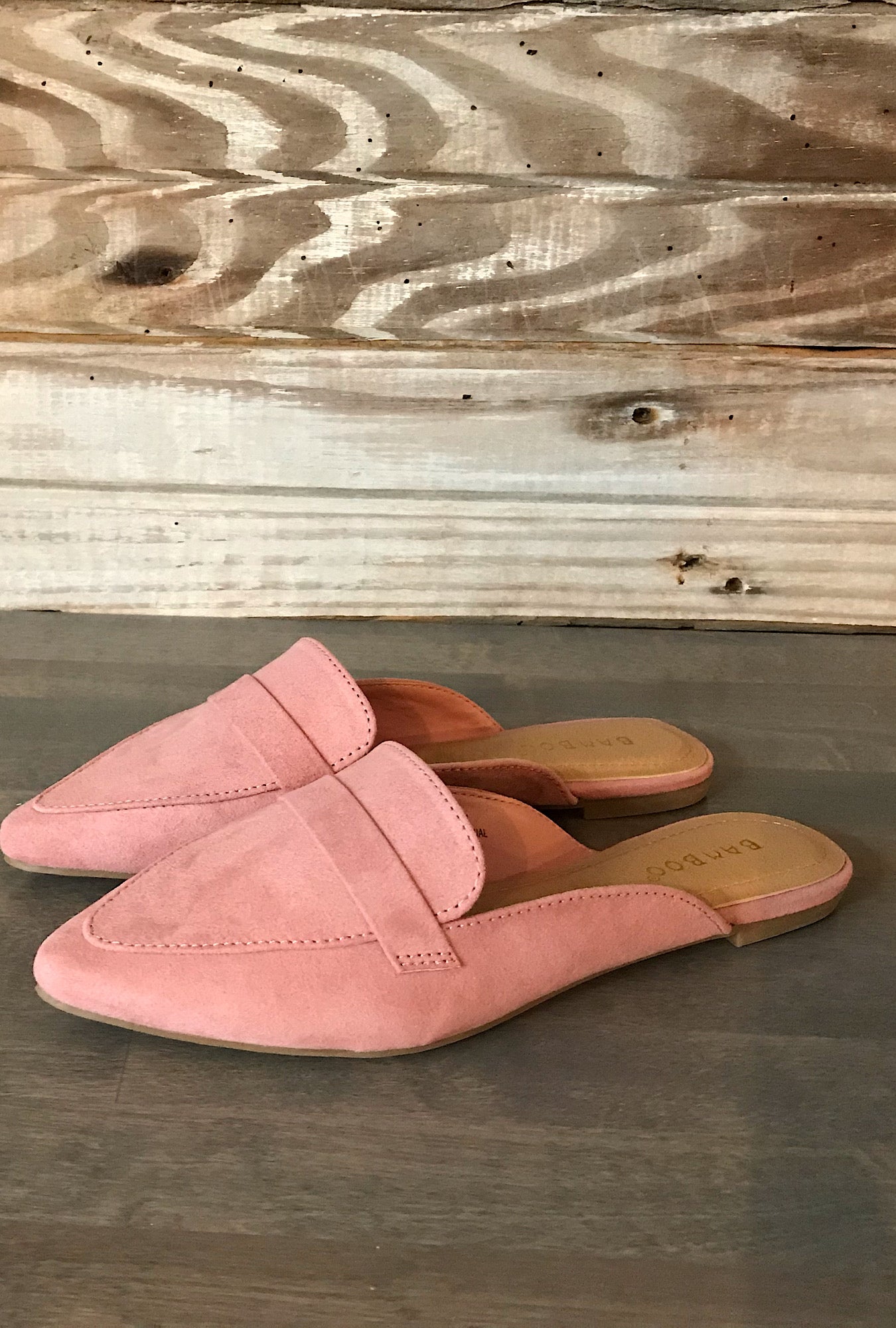 Diary Slide Flats in Blush