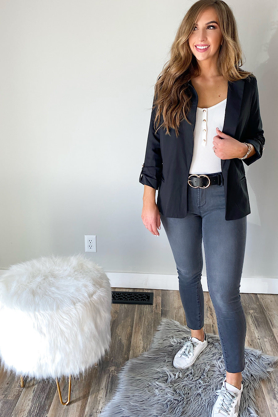 Girl Boss Blazer in Black