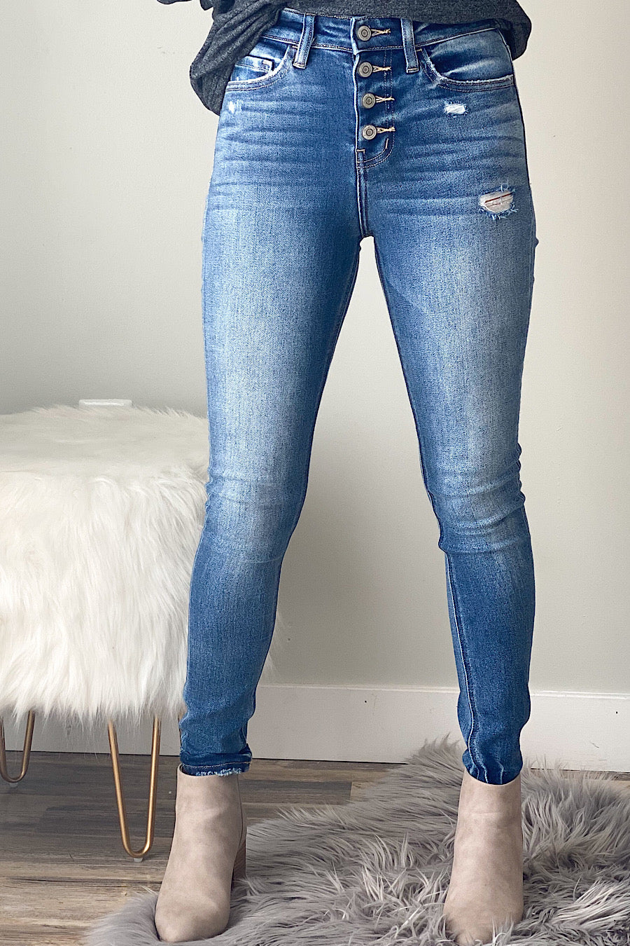 Jenna Button Fly Jeans