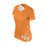MMF Women Orange/White Short Sleeve Shirts