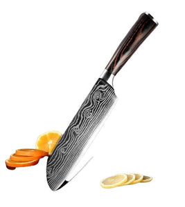 Wilson Chef Knives Damascus Steel 10 & 7 Knife Set - Makes Great Gift!
