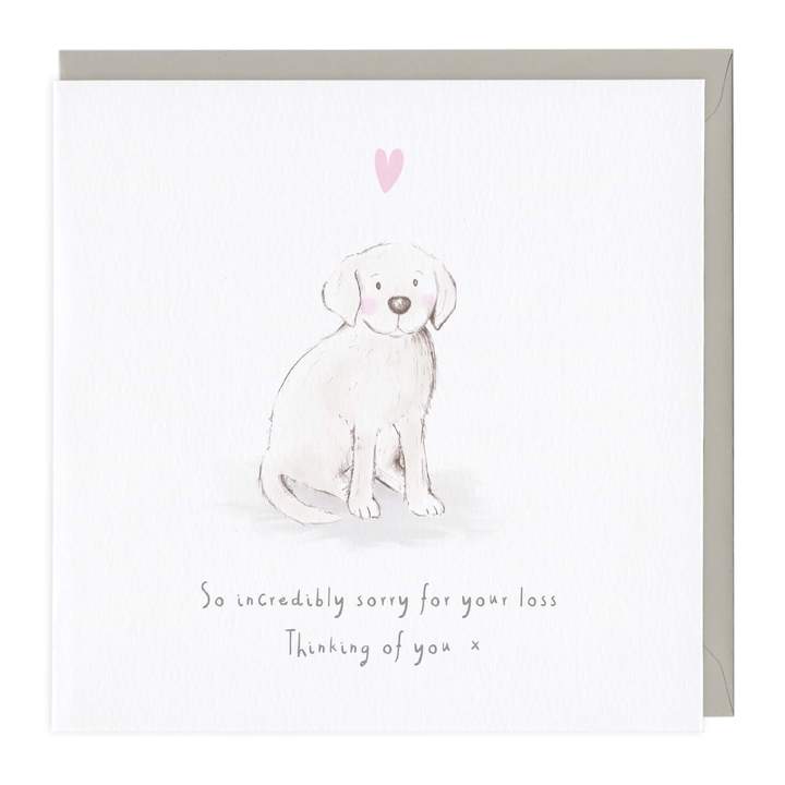 Sorry For Your Loss Dog Sympathy Greeting Card – Curios Gifts