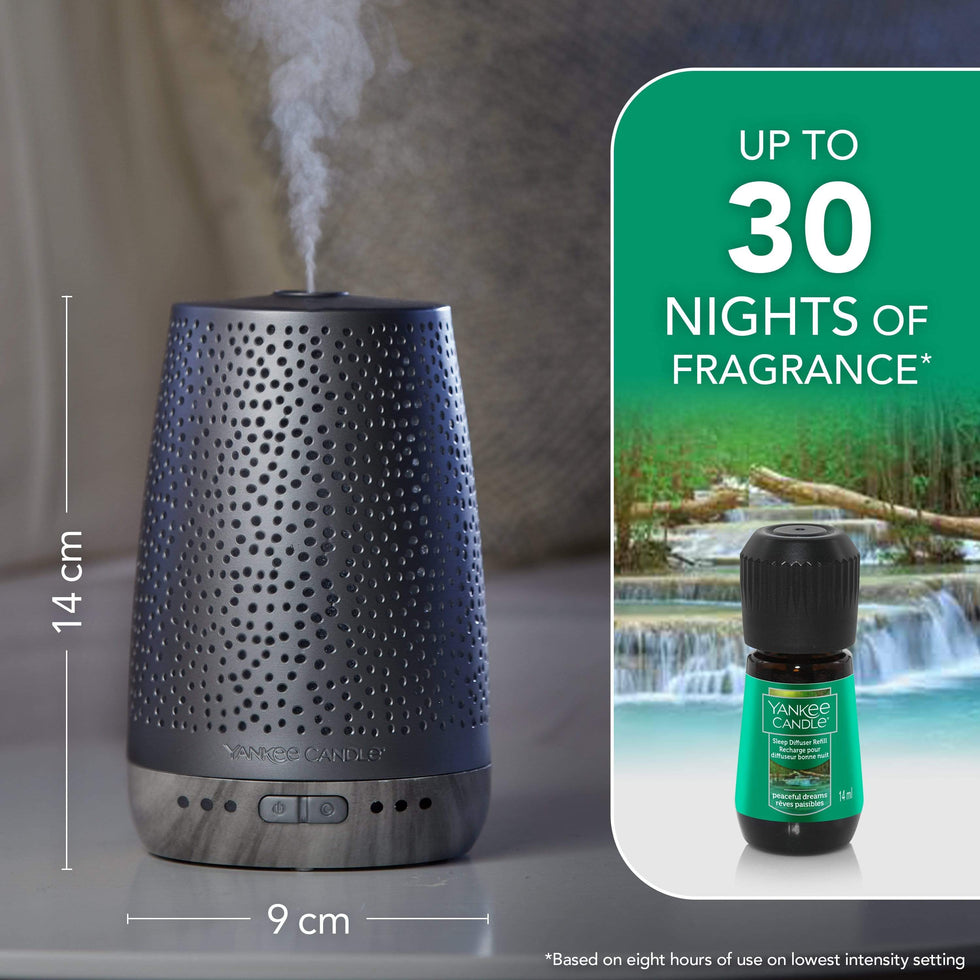 Yankee Candle Sleep Diffuser Silver Starter Kit & Peaceful Dreams