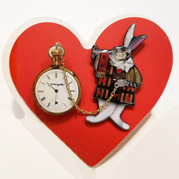 The White Rabbit With a Pocket Watch Paperoles