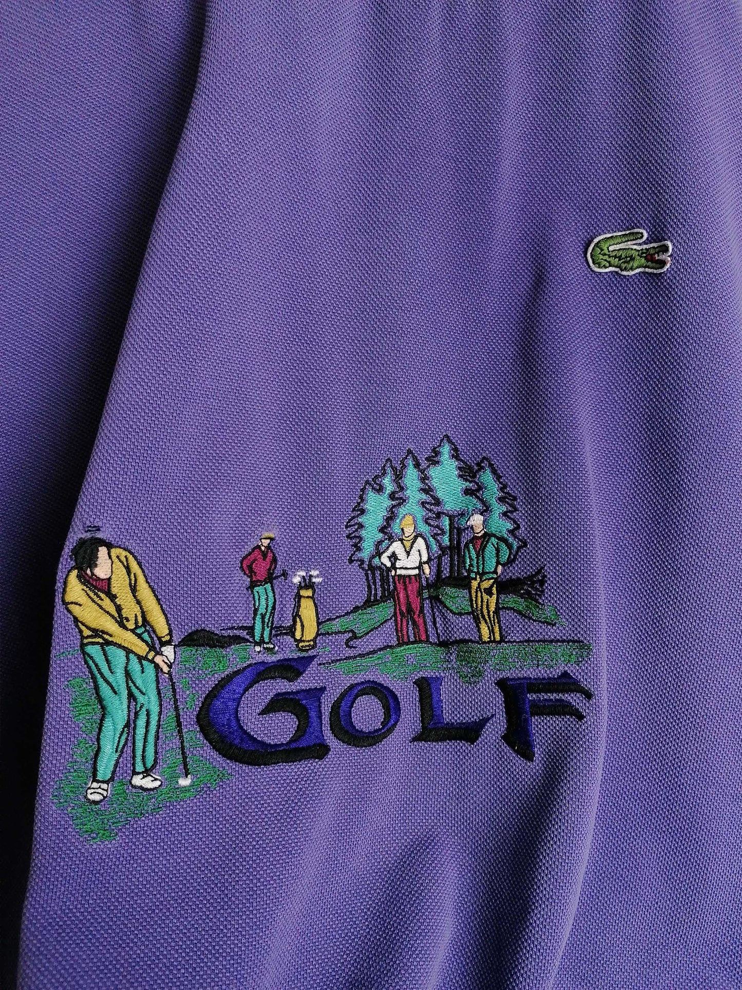 80's 90's CHEMISE LACOSTE Sweatshirt Golf Embroidery -size M-L