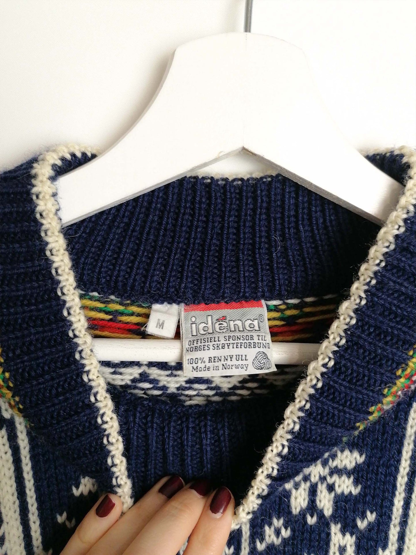 IDENA 80's Nordic Ski Sweater - size M-L