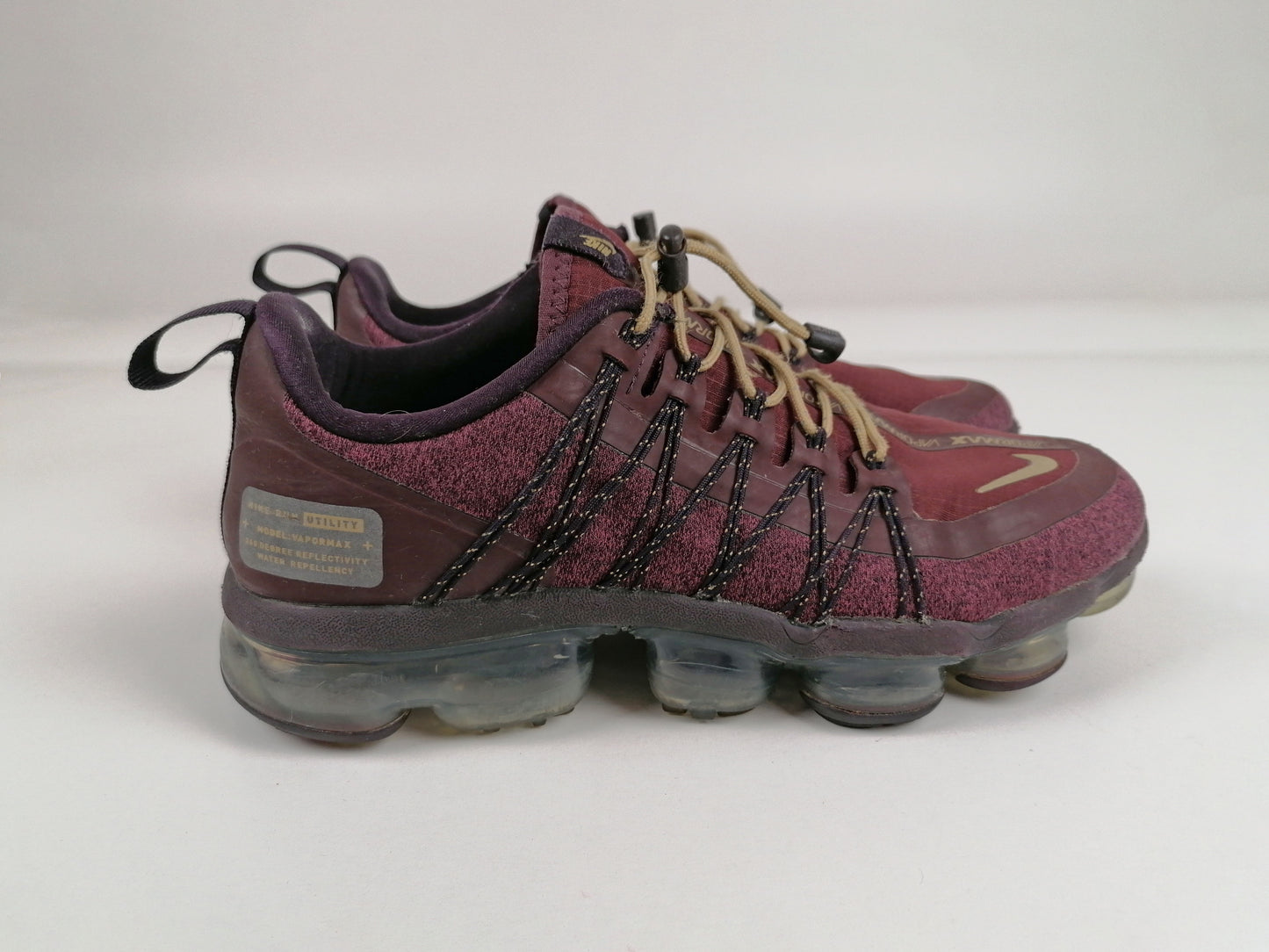 Nike Air VaporMax Run Utility Burgundy Crush 2018 Women's Sneakers  ~ size EU 38.5 / US 7.5 / uk 5