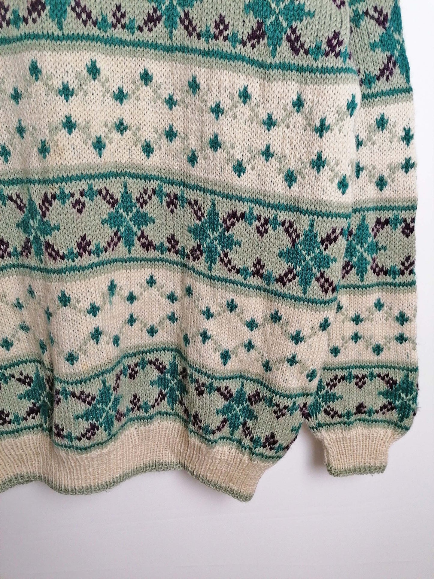 80's Nordic Ski Sweater unisex - size M-L