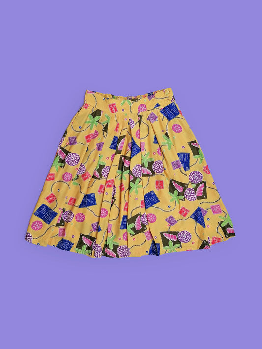 90's High Waist Retro Culottes ~ size M