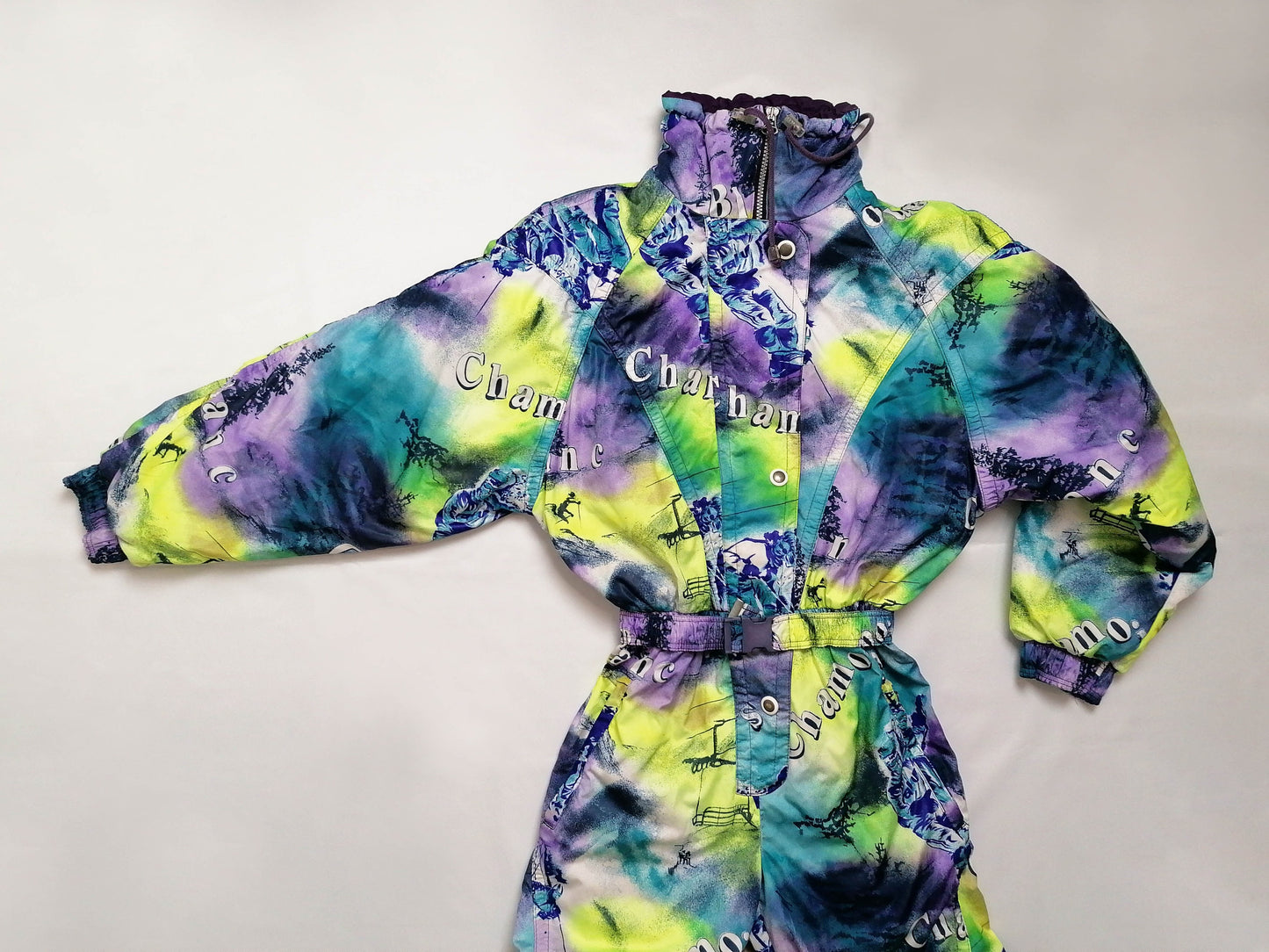80's 90's Made in Finland Tie-Dye Ski Suit - size S-M
