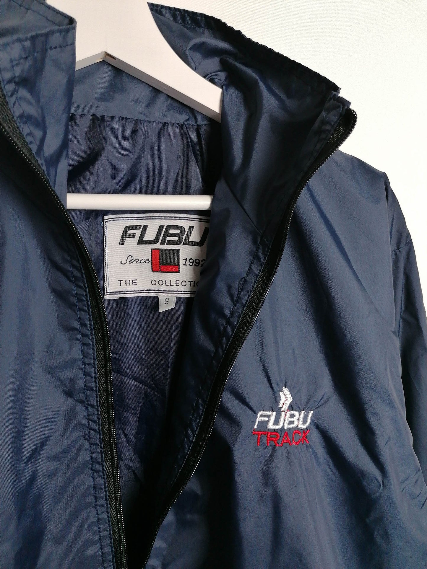 90's FUBU The Collection Windbreaker Tape Logo -  size S-M