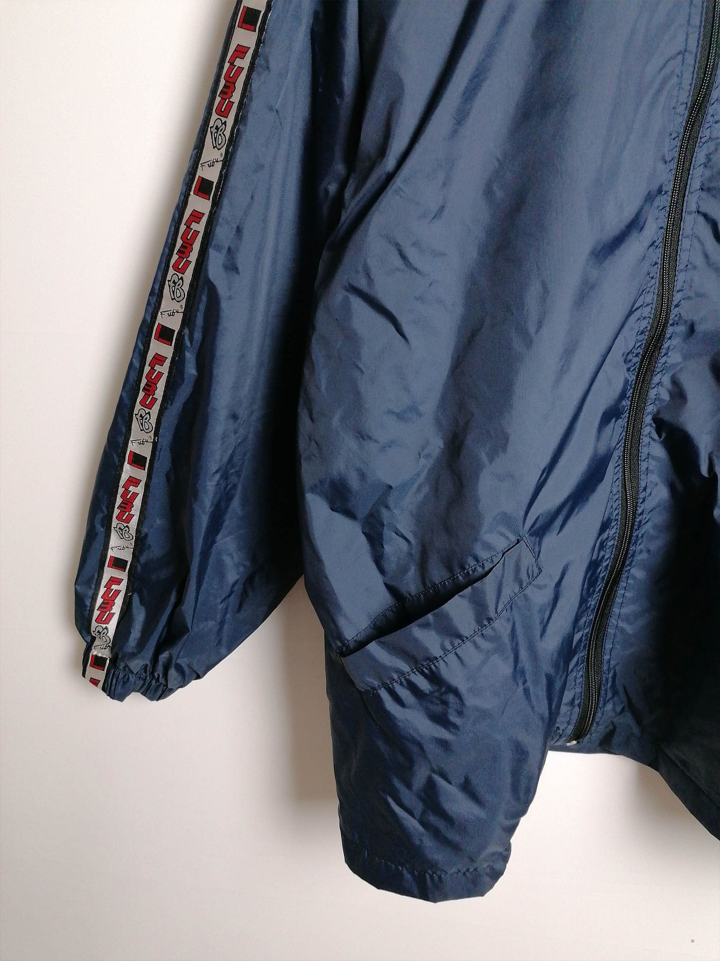 90's FUBU The Collection Windbreaker Tape Logo -  size S-M