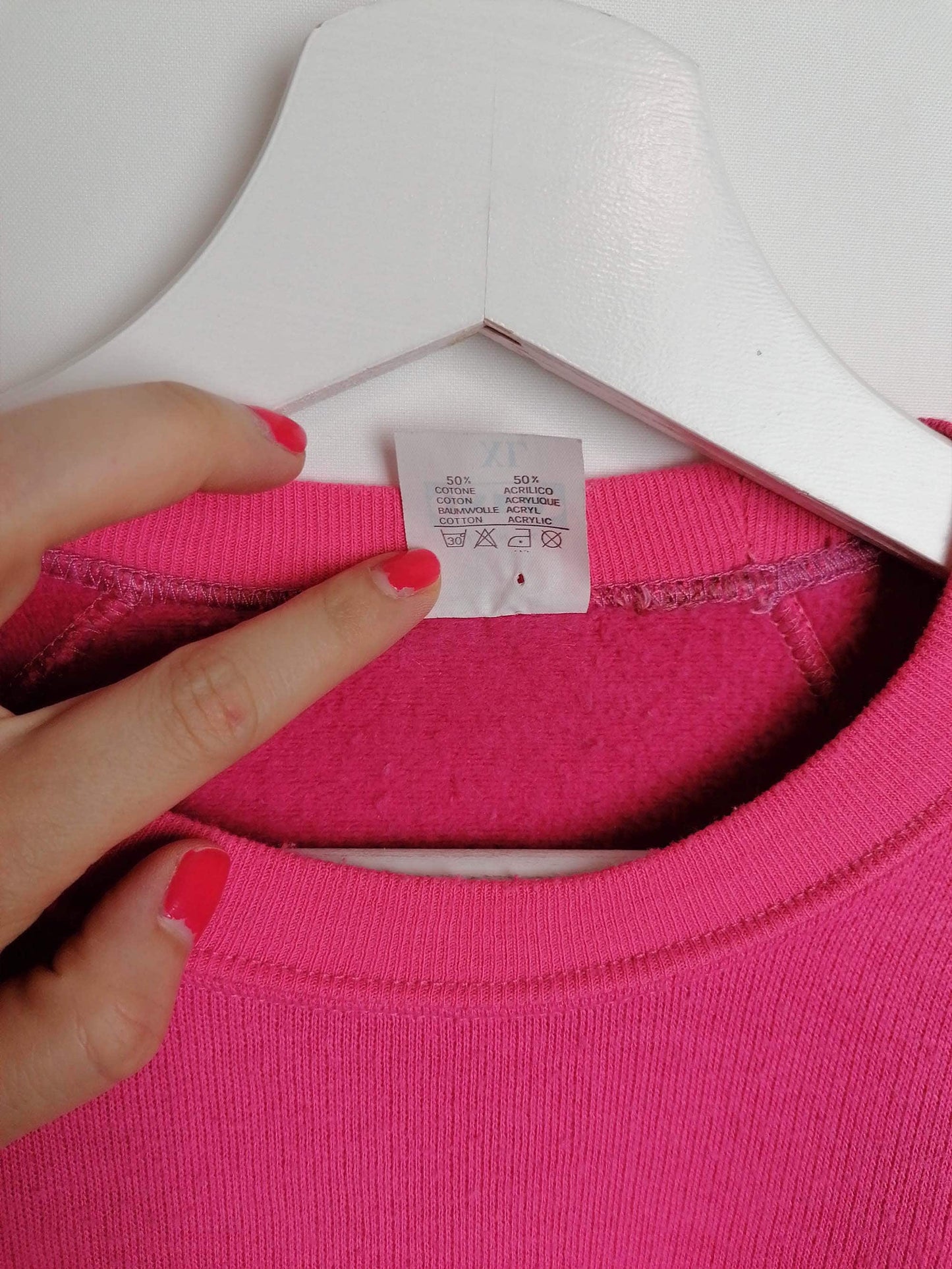 *Rare* 80's IKEA Pink Sweatshirt - size L-XL