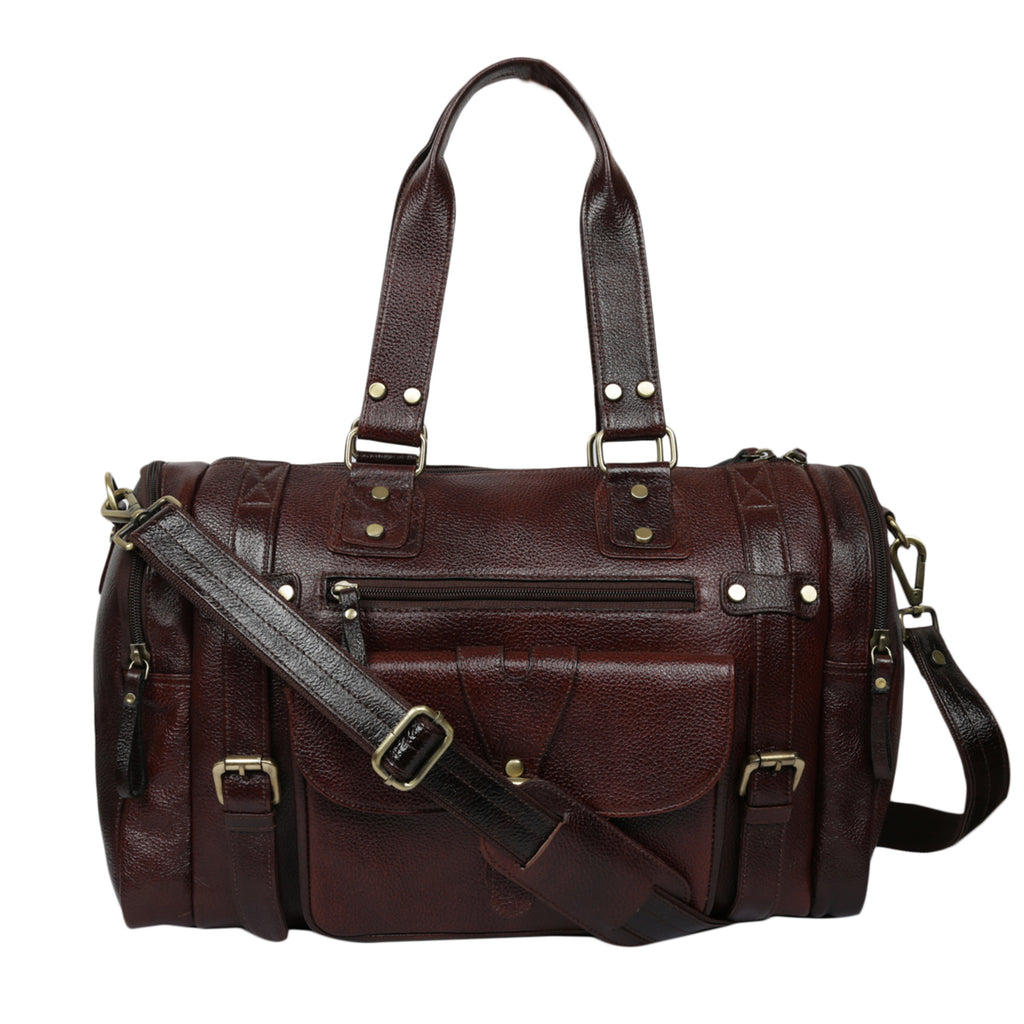 Leather Duffle Bag : Weekender In Chocolate Brown – Northman Plus