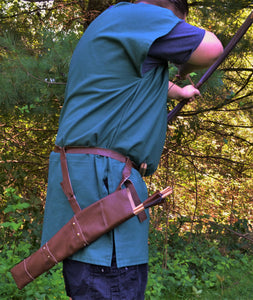 Viking Leather Quiver and 6 Hunting Arrows – CastleWallCreations