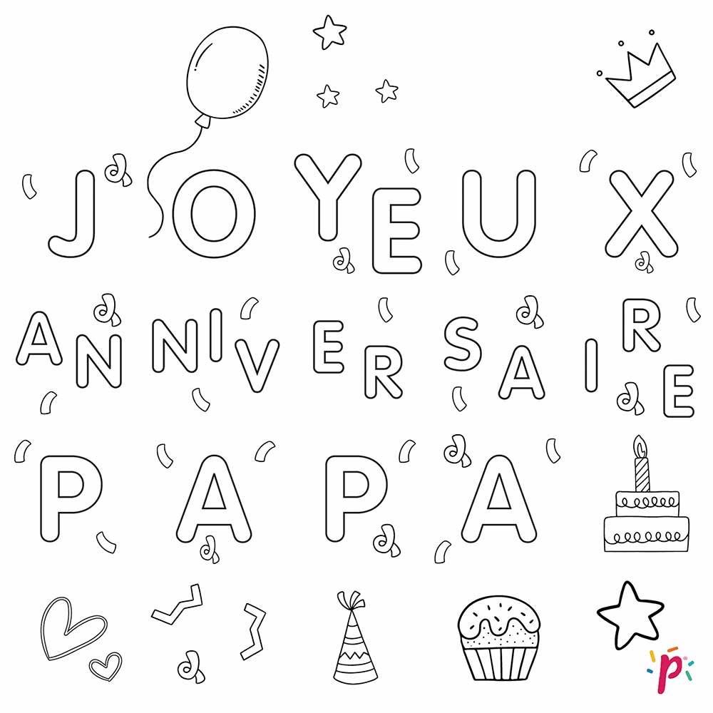 Pixdeco Joyeux Anniversaire Papa Pixcake The Original Le 1er Puzzle Gourmand