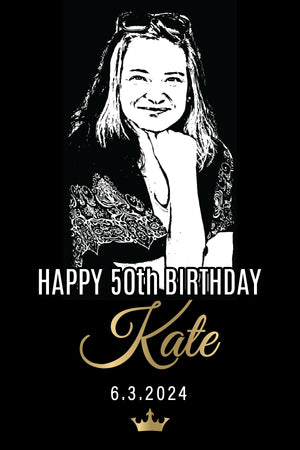 Upload Your Own Birthday Photo - EtchingX