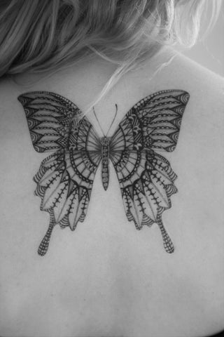 temporary tattoo paper butterfly design