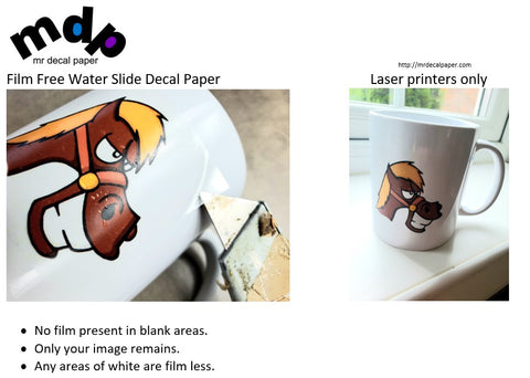laser printer film free water slide decal paper