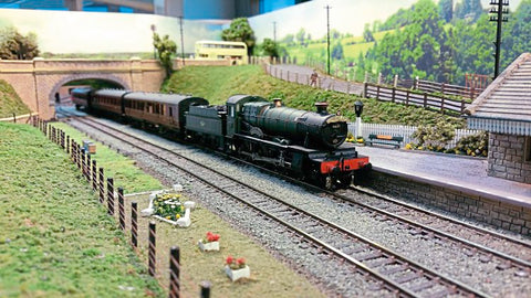 miniature modelling train layout