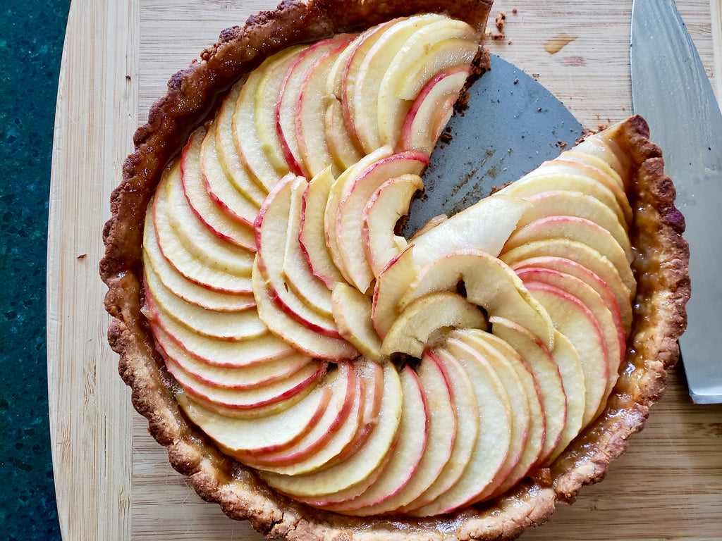 Fresh Apple Tart With Cinnamon Almond Butter