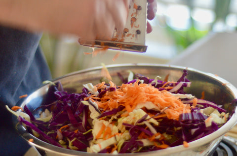 Peanut butter slaw made with all-natural peanut butter. Asian recipe. Peanut butter-The PB Love Company