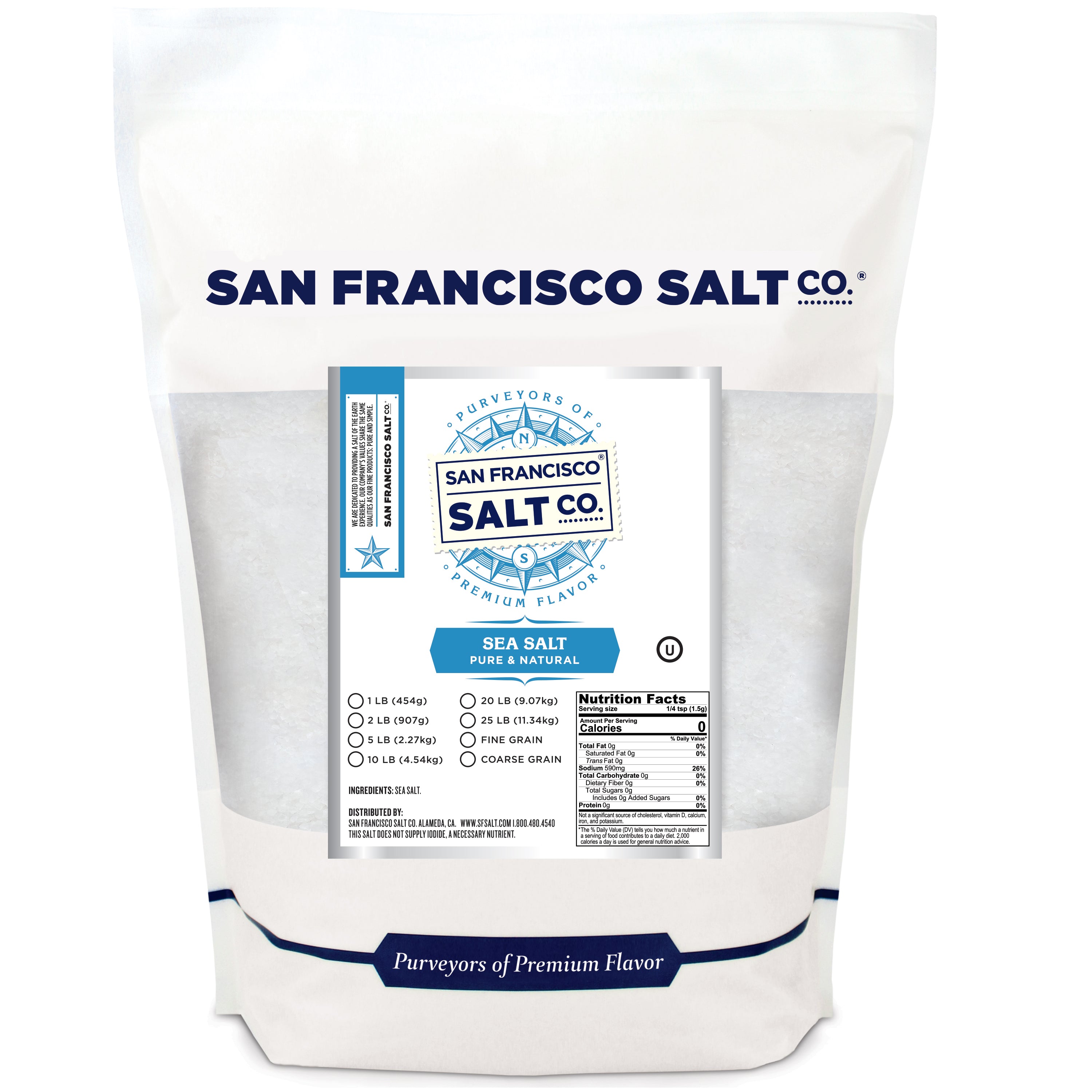 Sea Salt - Pure & Natural - San Francisco Salt Company product image